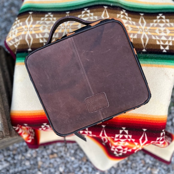 Leopard Cowhide Jewelry Travel Bag - Picture 4 of 5